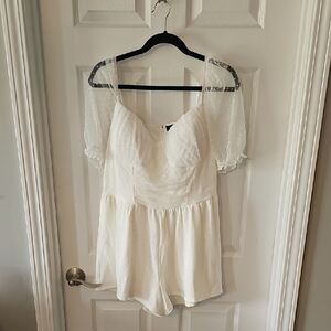 Lulu's Classic White Romper